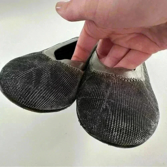 Vaneli womens flats size 7.5 N pewter ballet metallic balletcore - Picture 9 of 12